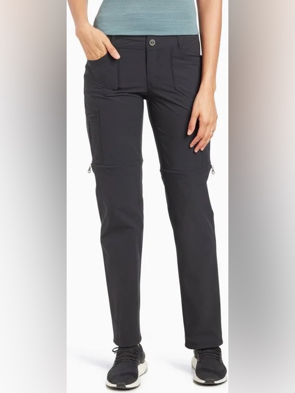 Kuhl Women’s Horizn Convertible Pants / Shorts in Black Size 14